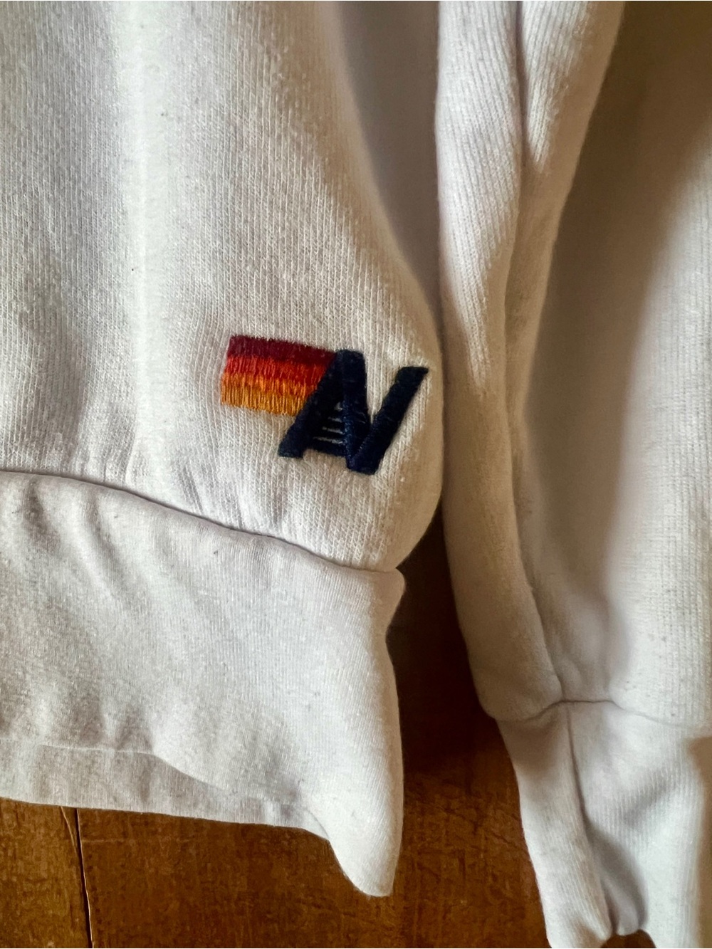 Aviator Nation Logo Sweatshirt Vintage White Size S - Picture 5 of 12